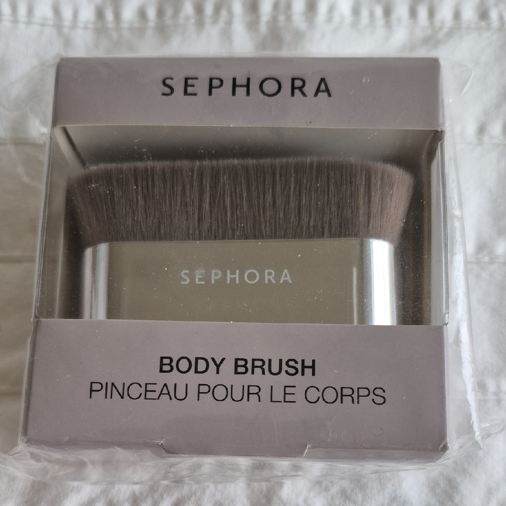 Sephora Silver Handle Body Brush with Brown Bristles
